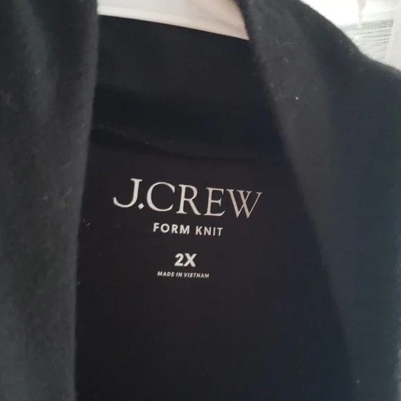 J. Crew Black Crewneck Form Knit - Picture 5 of 6
